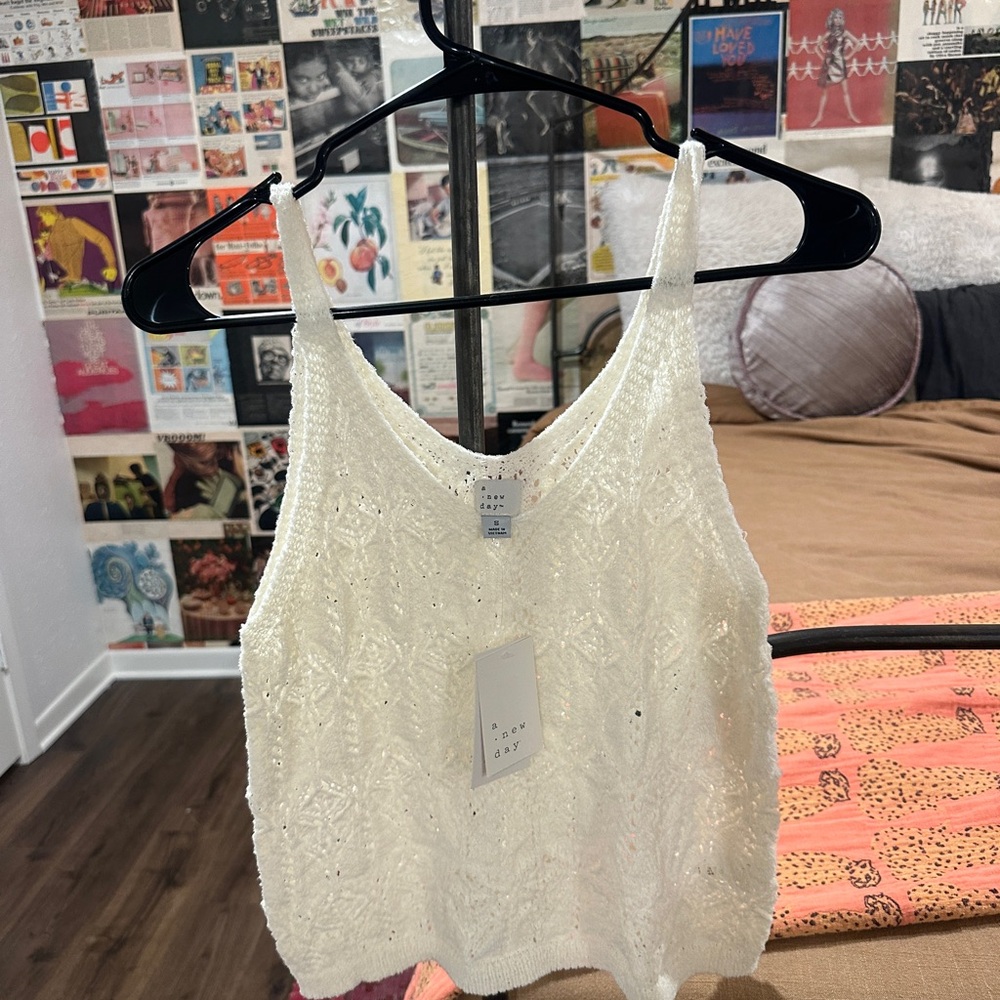 a new day Cream Lace Camisole